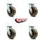 Service Caster 6 Inch High Temp Phenolic Wheel Swivel Caster Set with Roller Bearings SCC SCC-30CS620-PHRHT-4 - alternate 3